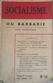 Socialisme ou Barbarie n°19