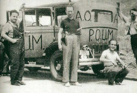 Visite de J. Gorkin sur le front d’Aragon